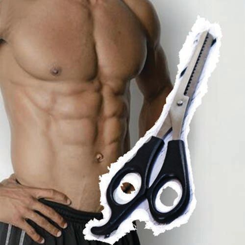 Pubic Hair Thinning Scissors Thickening Thinning Household Beauty Charcoal Scissors Under Hair Y-Zone Trimming Men Women Hair Removal Scissors Bikini Line Epilator