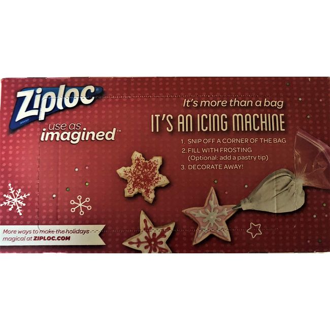 Ziploc Food Storage Bags Quart Size Grip 'n Seal - 24 Ct - Pack of