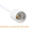 E27 Pendant Light Ceiling Lighting Fitting 4M, E27 Lamp Holder with Switch, Suspended Pendant Light Fitting Kit, 2 Core Textile Cable UK Plug (White).