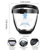 2pcs Super Protective Face Shield,Anti-fog Protective Full Face Shield, Face Shield Mask for Work,Full Face Shield for Weed Whacking,Grinding
