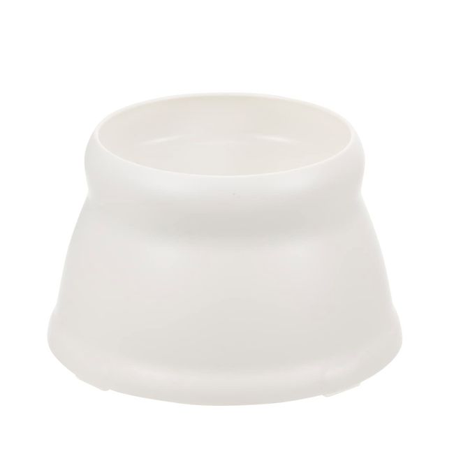 Richell Ecol Spill Resistant Stemware Dish, Small, White