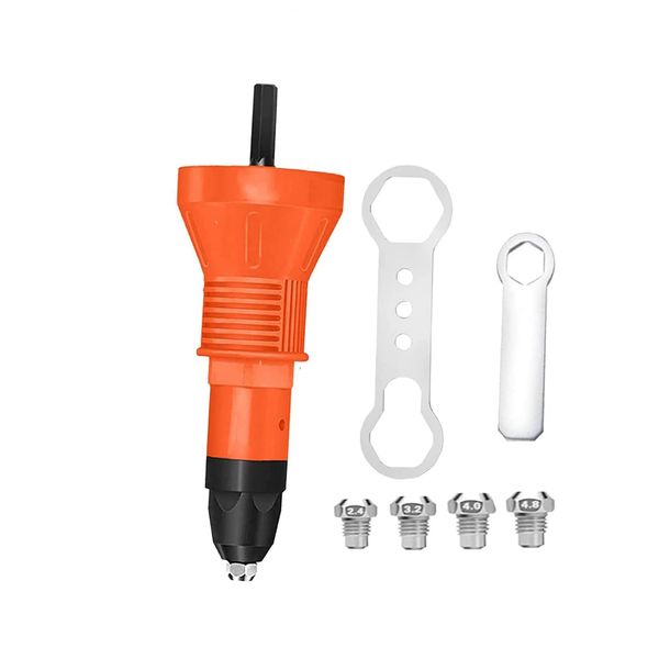 MOLATE Nut Gun Rivet Tool Cordless Rivet Rivet Gun Electric Rivet Gun Electric Riveter Cordless Drill 0.09 inch (2.4 mm) 3.2 mm 4.0 mm 4.8 mm Suitable for Rivet Diameters