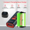 VOTTAN Bluetooth QR Barcode Scanner with Charge Stand, 1D 2D PDF417 UPC Pocket Bar Code Reader, 3-in-1 Rechargeable Automatic Scan Wireless Barcode Scanner for POS, PC, iOS, Android