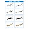 MODONA Large Triple Towel & Robe Hook – Polished Chrome
