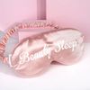 Brushworks Satin Sleep Mask, Pink, One Size