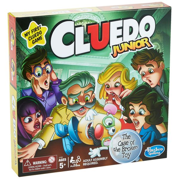 Hasbro Gaming Clue Junior Board Game for Kids Ages 5 and Up, Case of the Broken Toy, Classic Mystery Game for 2-6 Players,4.13 x 26.67 x 26.67 cm