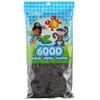 Perler Beads Fuse Beads for Crafts, Black, Small, 6000pcs