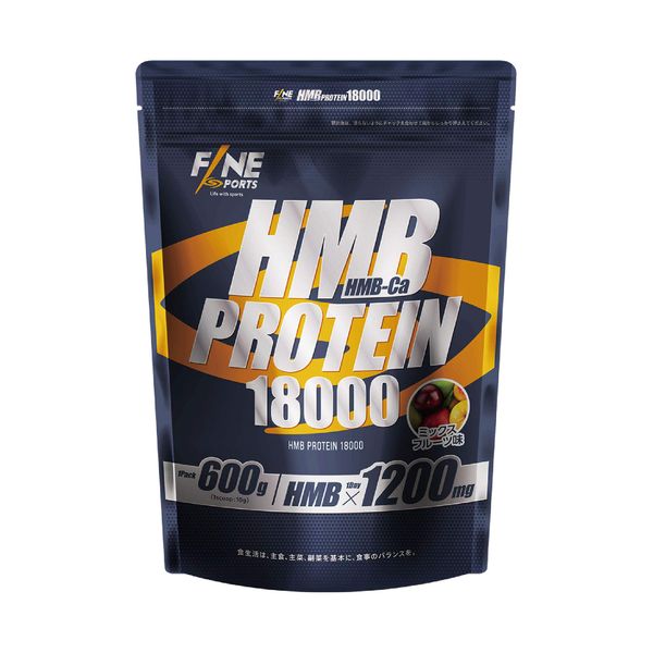 FINE SPORTS HMB-CA Next Generation Protein HMB Protein 18000 Fruit Mix Flavor Made in Japan 21.2 oz (600 g)