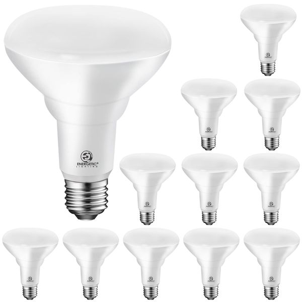 Energetic LED Recessed Light Bulbs BR30, 105W Equivalent, 1500LM, Dimmable, Daylight 5000K, Indoor Flood Lights for Recessed Cans, UL Listed, 12 Pack