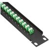 Delock 10″ LWL Patchpanel 12 Port LC Duplex grün 1 HE schwarz