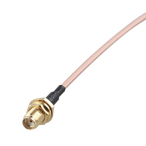 Futheda 2pcs SMA Female Bulkhead Mount to SMA Male WiFi Aerial Antenna Extension Cable RG316 Coaxial Cable 15cm/6 inch for Wireless PCI Express PCIE Network Card WiFi Router USB Adapter