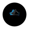 Blue Feed The Wolf Within Blue Graphic PopSockets Adhesive PopGrip