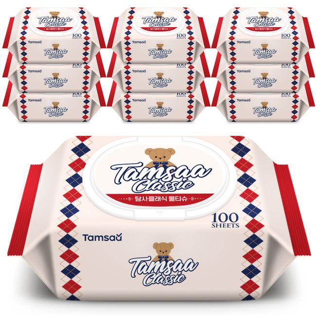Tamsaa Classic Wet tissue, Pack of 10