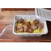 8.5" Large Heavy Duty Clear Plastic Disposable Serving Spoon 3pcs