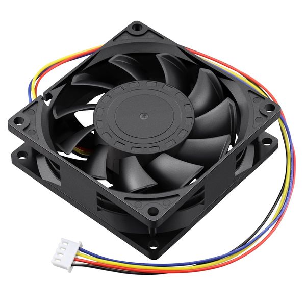GDSTIME 80mm x 25mm 12VDC, PC Case Fan, 4 Pin PWM, Speed Control Function, Computer CPU Cooling Fan