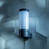 CGC Lighting Rome Anthracite Dark Grey E27 Outdoor Wall Light Opal Diffuser IP44