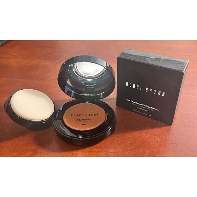 BOBBI BROWN Skin Foundation Cushion Compact SPF 35, BNIB 13g - DEEP NEW