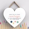 Global Designs Choose Courage Rainbow Postivity Themed Colourful Hanging Plaque