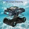 Cordless Robotic Pool Cleaner, Automatic Pool Vacuum 100mins Running Time
