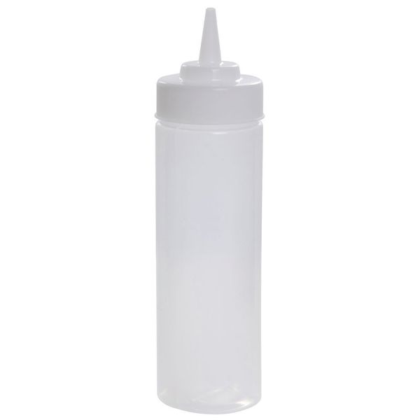 WideMouth C11253C Wide Natural 12 Oz. Squeeze Dispenser - 6 / PK