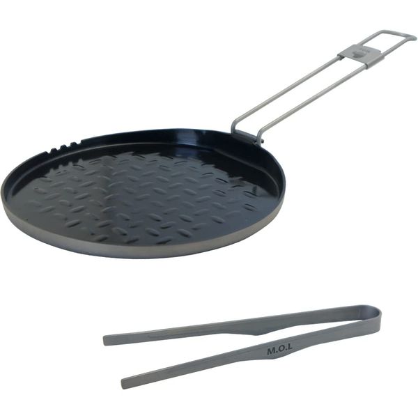 M.O.L MOL-G016 Titanium Grill Pan & Tongs 18cm