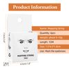 ATOMUS Eyebrow Mapping String 6pcs Pre-inked 10m(32ft) Microblading String for Brow Marking Measuring String for Eyebrow Makeup (White)