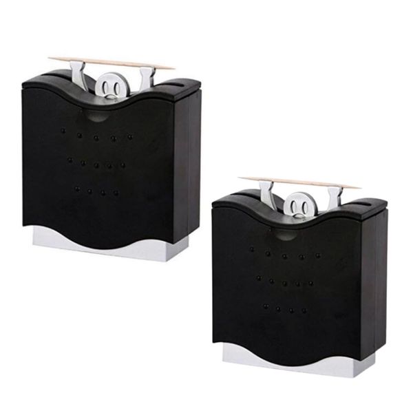 ideamall Toothpick Holder Toothpick Case Dispenser Automatic Toothpick Toothpick Dispenser (2 Pcs)