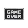 Minimum Mouse Game Over 8 Bit Iron On Patch