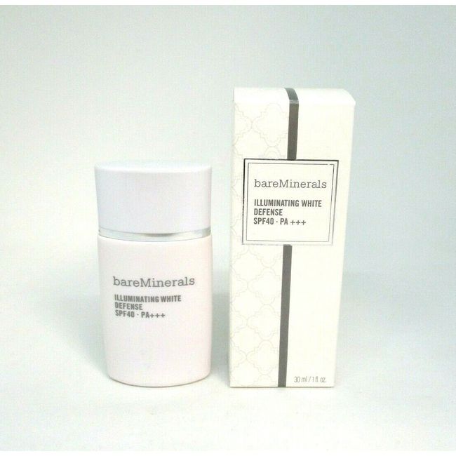 BareMinerals Illuminating White Defense Spf 40 PA +++ ~ 30 ml / 1 Oz ~ BNIB