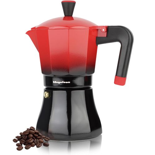 MAGEFESA Tradicional 9-Cup Stovetop Espresso Maker – Italian Moka Pot – Induction Compatible – Stainless Steel & Aluminum – Cool-Touch Handle – Eco-Friendly Coffee Brewer