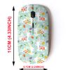 2.4G Wireless Mouse with Cute Pattern Design for All Laptops and Desktops with Nano Receiver - White Easter Bunny