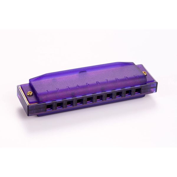HOHNER Horner Translucent Harp Purple 10 Holes/C Tone