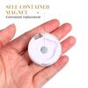 Beaupretty 4pcs Single Eyeshadow Case Round Magnets Empty Makeup Container for Cosmetics Powder Black White