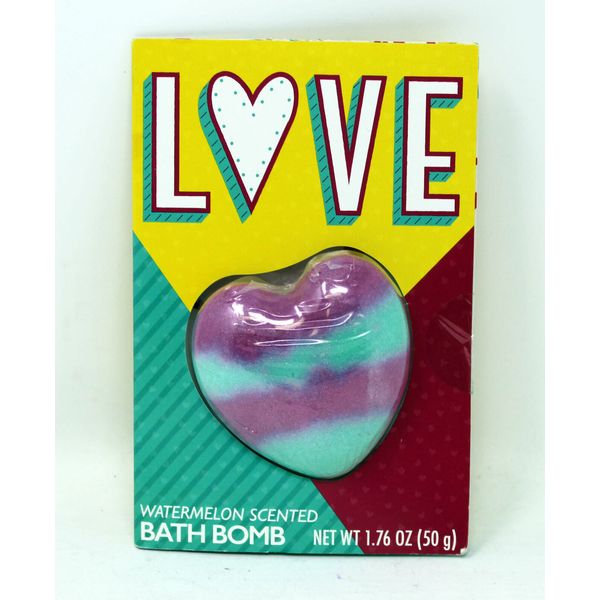 Taste Beauty Love Watermelon Scented Bath Bomb Multi-Color 1.76 Ounces