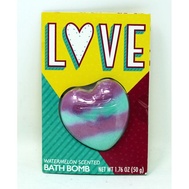 Taste Beauty Love Watermelon Scented Bath Bomb Multi-Color 1.76 Ounces