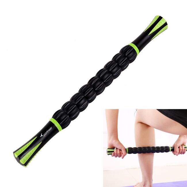 Sportneer Muscle Roller Stick Massage Sticks for Athletes, Back Leg Muscle Massager for Reducing Soreness, Loosing Tightness, and Soothing Cramps
