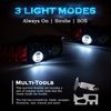 Deco Gear Tactical Flashlight and Pen Set + 2-Pack Survival Bracelet Gift Bundle