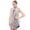 Lina & Lily Women's Scarf with Floral Pattern, C-white