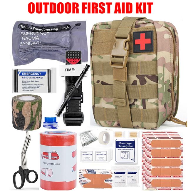 IFAK Kit Trauma Kit Military Medical First Aid Kits with Tourniquet for War US