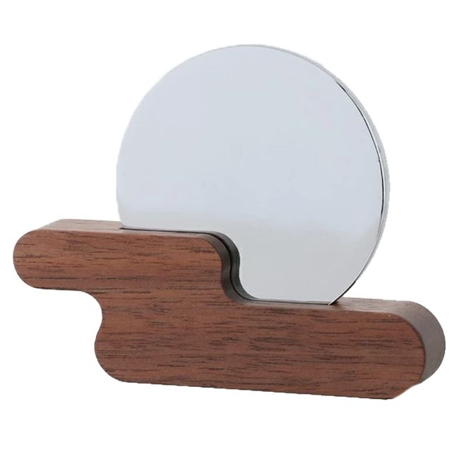 Kamidano-no-Sato Modern Kamikumo Mirror Walnut 2 Inch