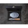 Laguiole Style de Vie Luxury Line Oak Oyster Knife with Oyster Holder