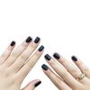 YONAIL 24 Pcs Black False Nails Press On Nails Short Fake Nails with Glue Design Salon Home Matte False Nail Art Tips Stick on Nails for Women Girls Party Office Decals