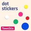 15,000 Pack - 10mm Round Coloured Dot Stickers Labels, Green