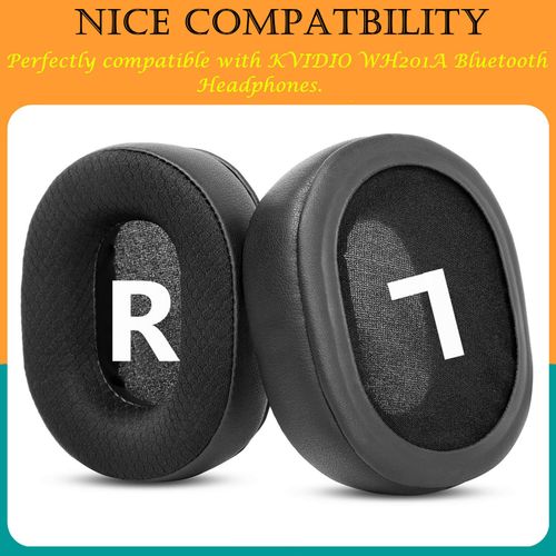 TaiZiChangQin WH201A Upgrade Ear Pads Ear Cushions Replacement Compatible with KVIDIO WH201A Bluetooth Headphones Fabric Earpads