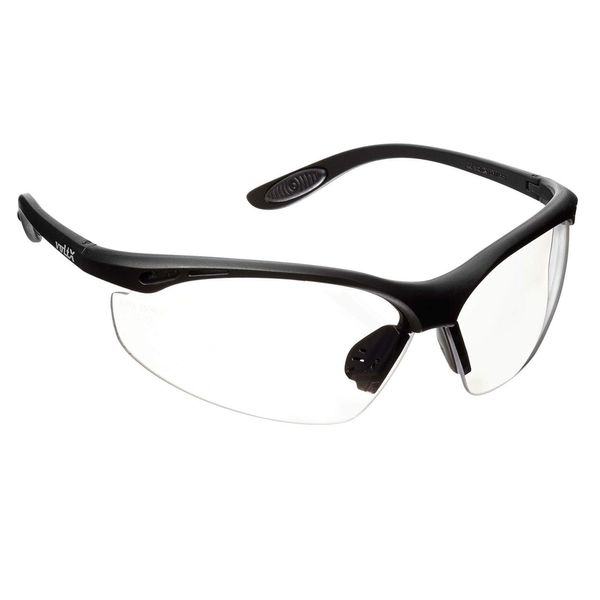 voltX 'CONSTRUCTOR' Wraparound Safety Glasses/Cycling Sports Glasses (Clear Lens) UKCA & CE EN166F certified. Anti-fog and Anti-scratch, UV400 lens protection.