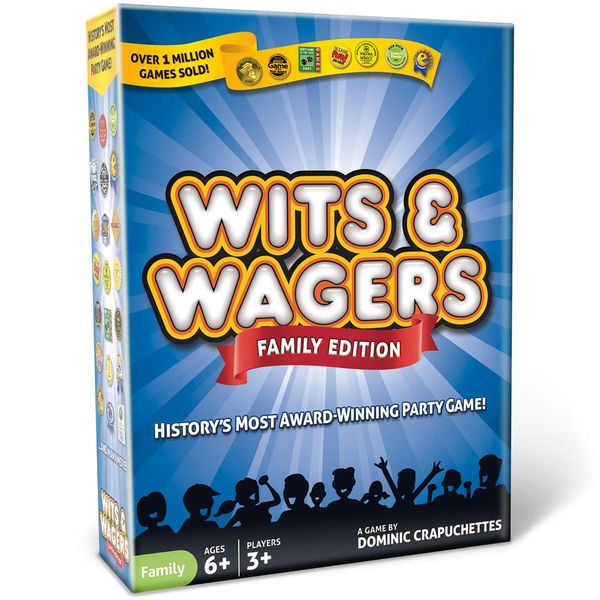 North Star Games Wits & Wagers Family Edition - Kid Friendly Party Game and Trivia