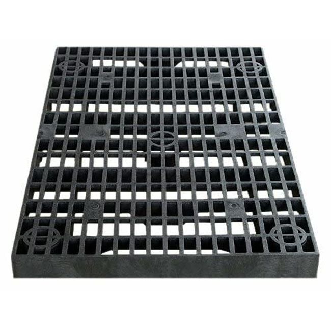 36 Inch x 36 Inch Heavy Duty Fountain Basin Grate - For Pond and Water Garden Features and More - Hides Reservoirs - Holds Bubblers, Rocks, Other Decorations - Will Not Rust - Black - Can Be Cut