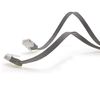 50m - CAT6 flat network patch cable (gray - 1 piece) 1000 Mbit/s Gigabit LAN flat cable CAT.6 Slim Micro installation cable