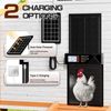 Solar Automatic Chicken Coop Door Anti Pinch/Large LED Screen/Light Sensor/Timer