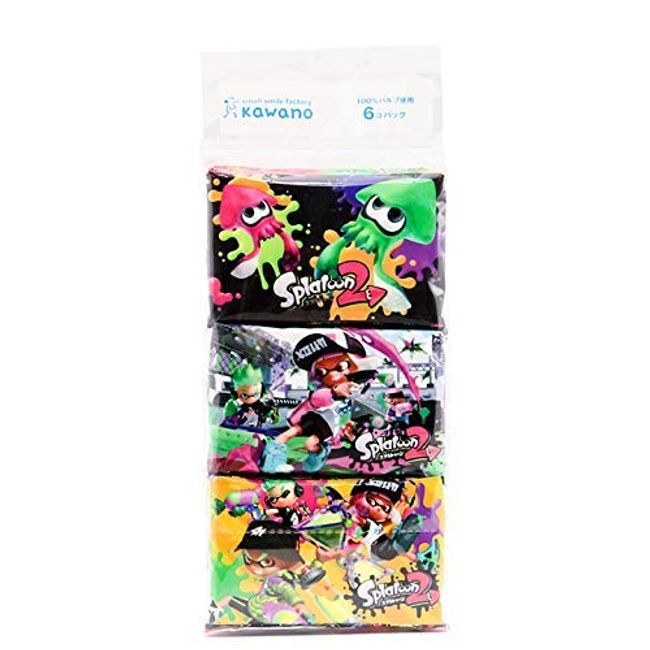 Splatoon Character Pocket Tissue (Mini 6P) x 3 Piece Set